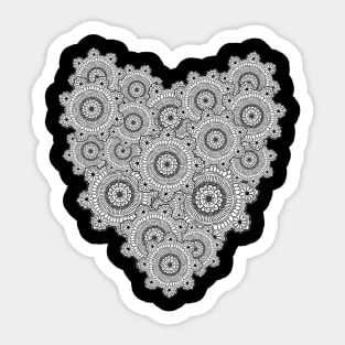 Mandala of the Heart Sticker